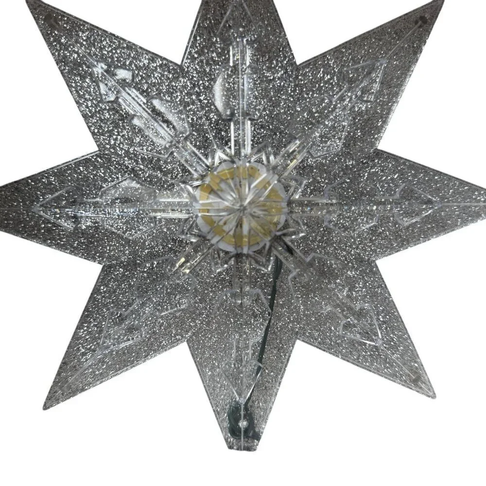KURT ADLER Star Tree Topper Light Up Christmas Decor 8